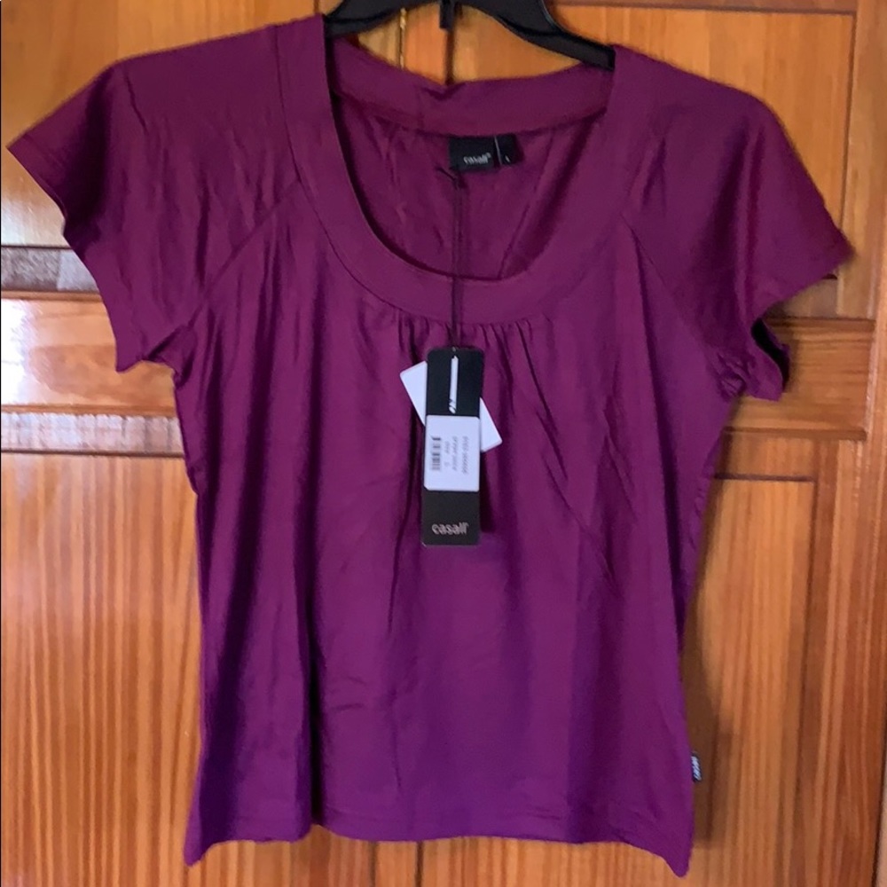 Casall Short sleeve Tee Shirt Size L NWT